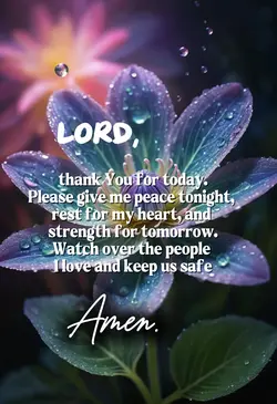 Prayer for tonight 