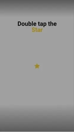 Double tap the star