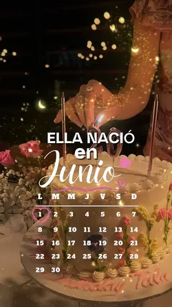 Ella nació en Junio 