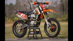 Dirt bike ridding