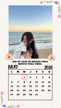 CALENDARIO DE JULIO