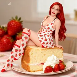 ai strawberry cake