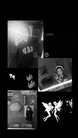 black and white