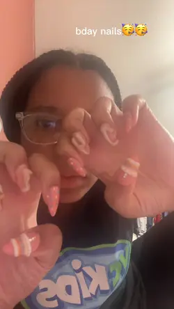 bday nail transition