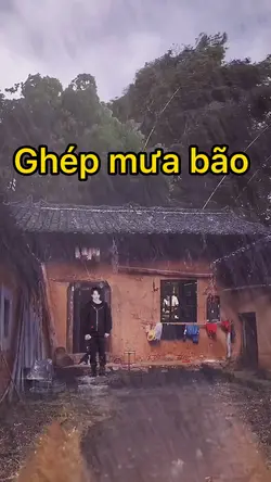 Đứng dưới mưa bão