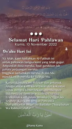 DO'A UTK PAHLAWAN