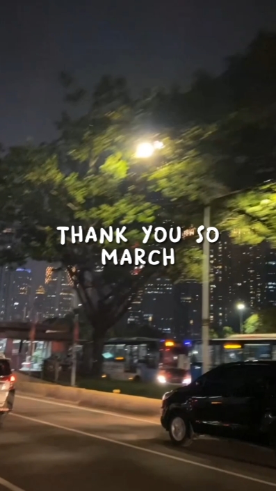 고마워 너무 행진해