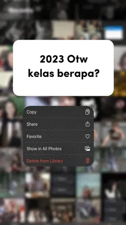 Otw kelas berapa?