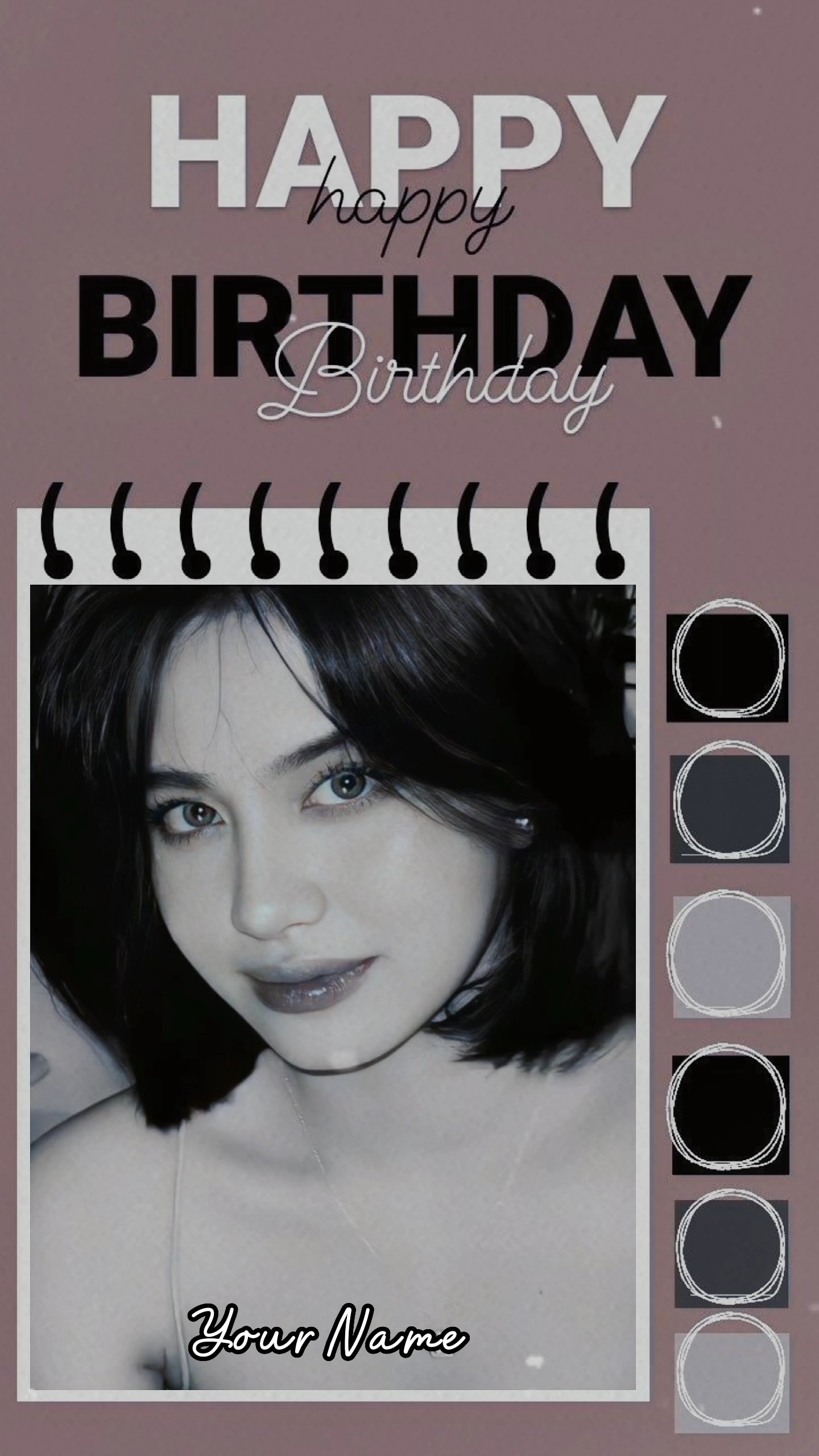 Modelo de aniversário