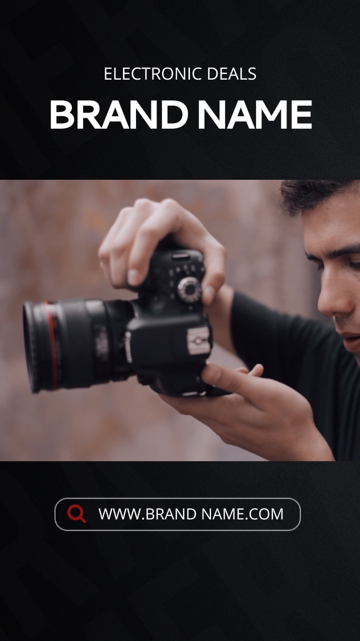 Camera Promotion Ad Template