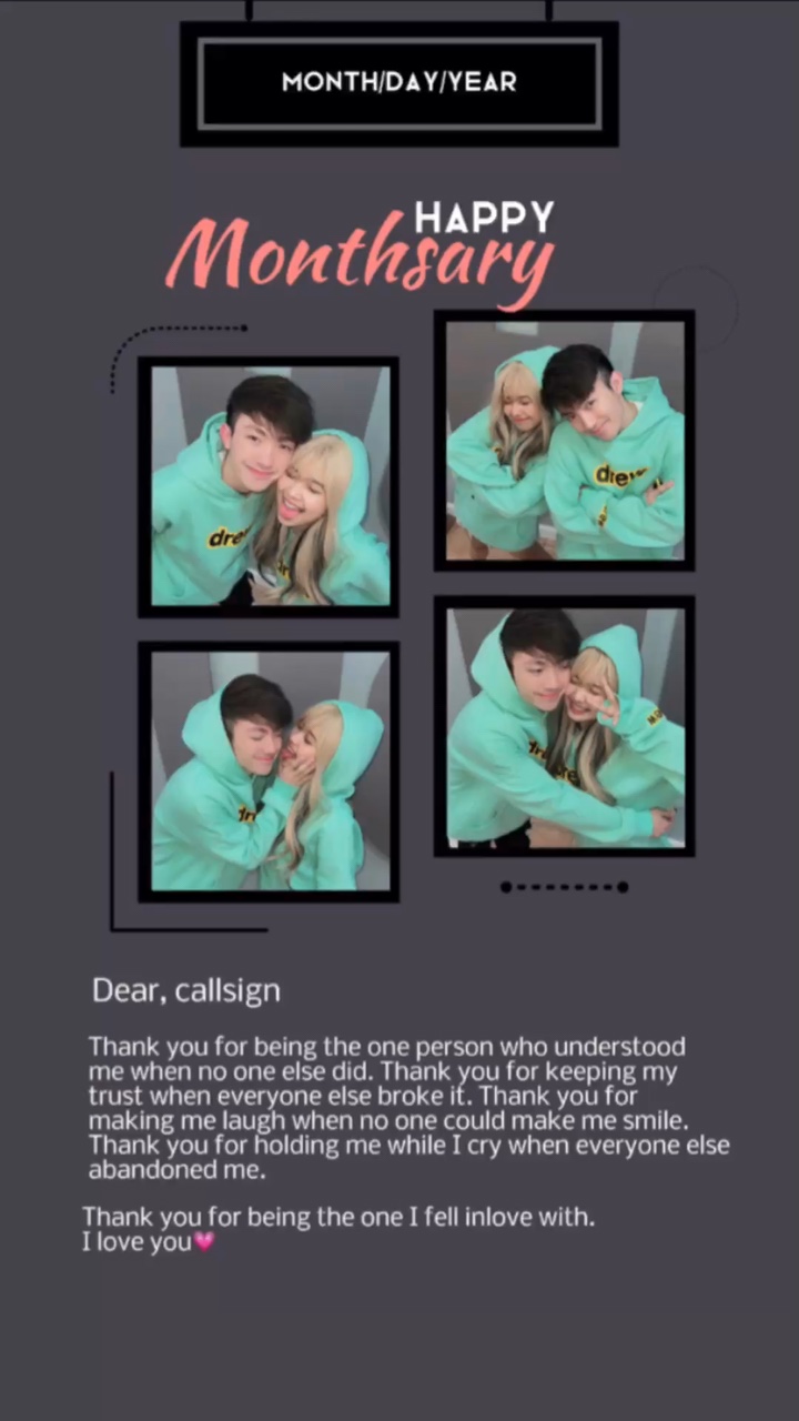 Monthsary Template 