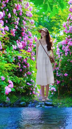 vườn hồng tươi thắm