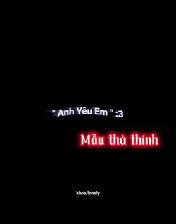 Mẫu thả thính