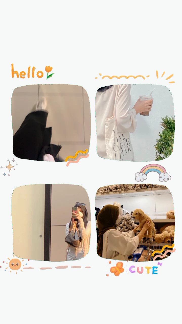 bingkai 4 foto lucu 