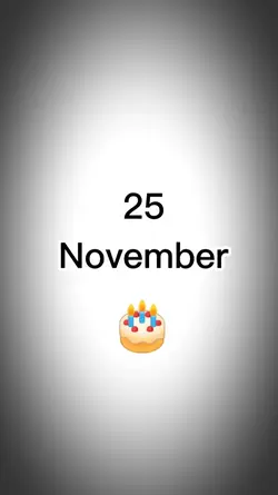 HBD 25 NOVEMBER 