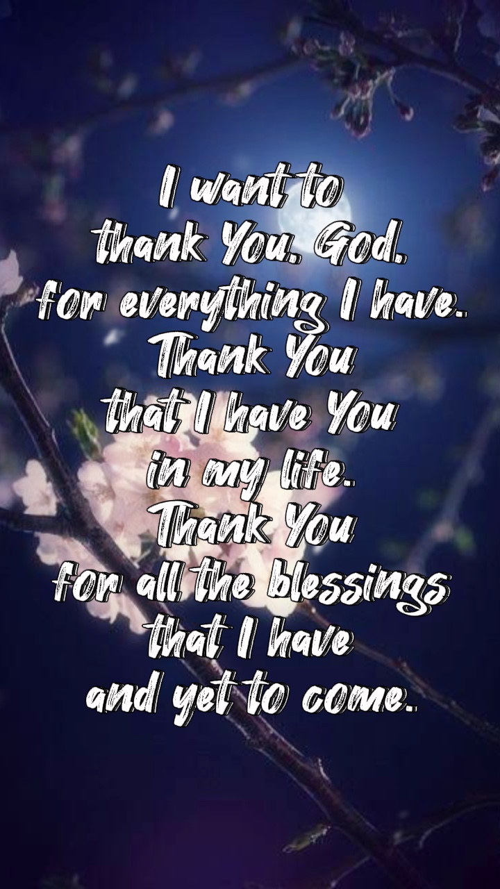 Count your blessings