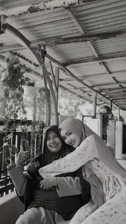 foto bareng mama