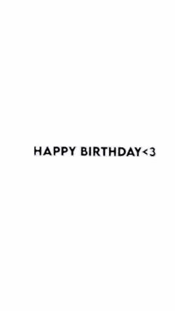 HAPPY BIRTH DAY