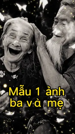 Mẫu 1 ảnh ba và mẹ