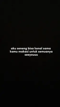 seneng bisa kenal 
