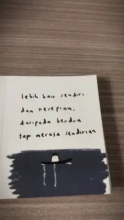 lebih baik sendiri