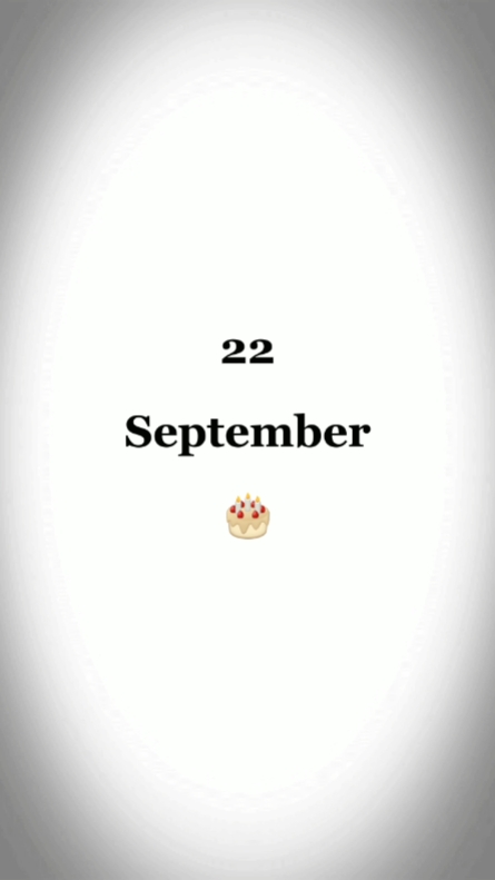 HBD, 22 SEPTEMBER