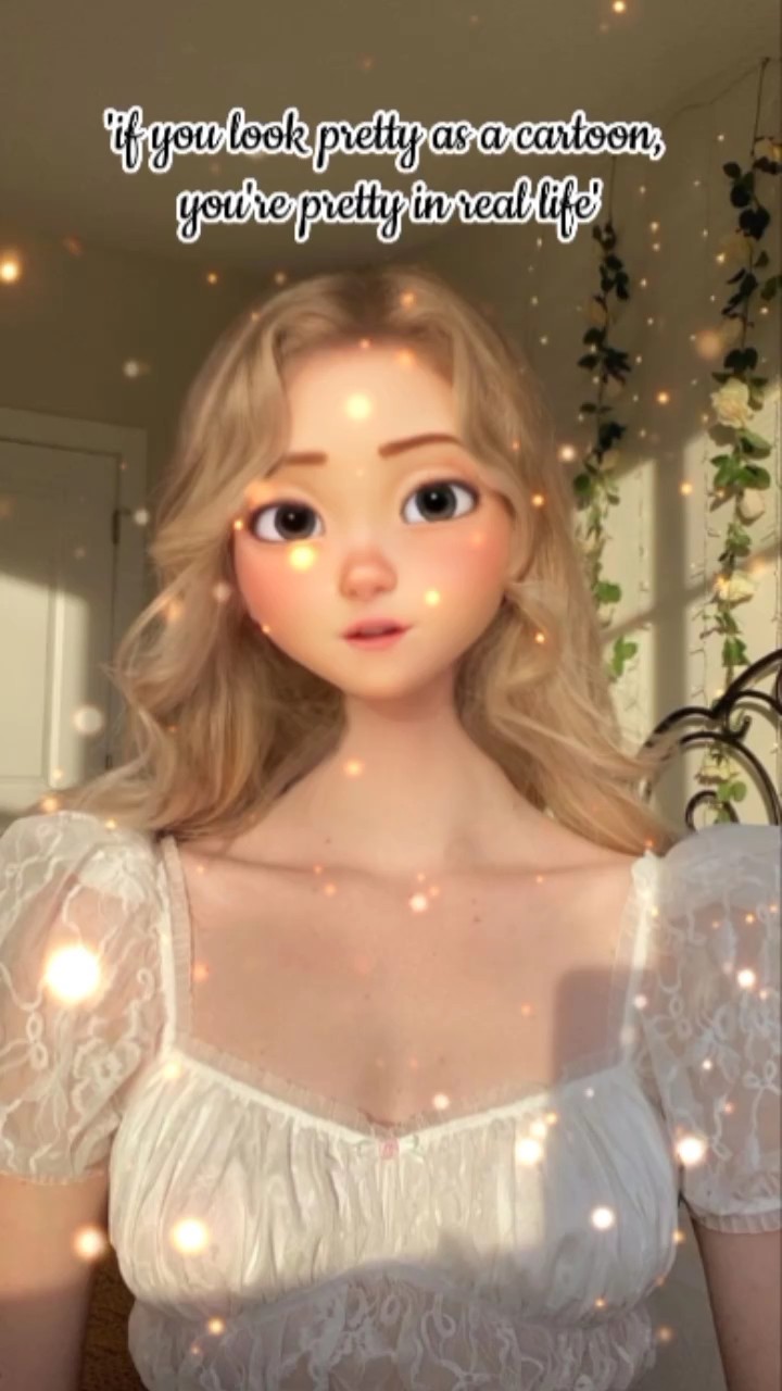 pretty in cartoon 
