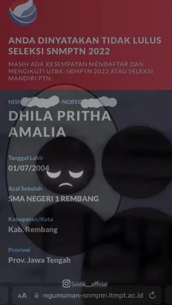 Gagal SNBP 2023