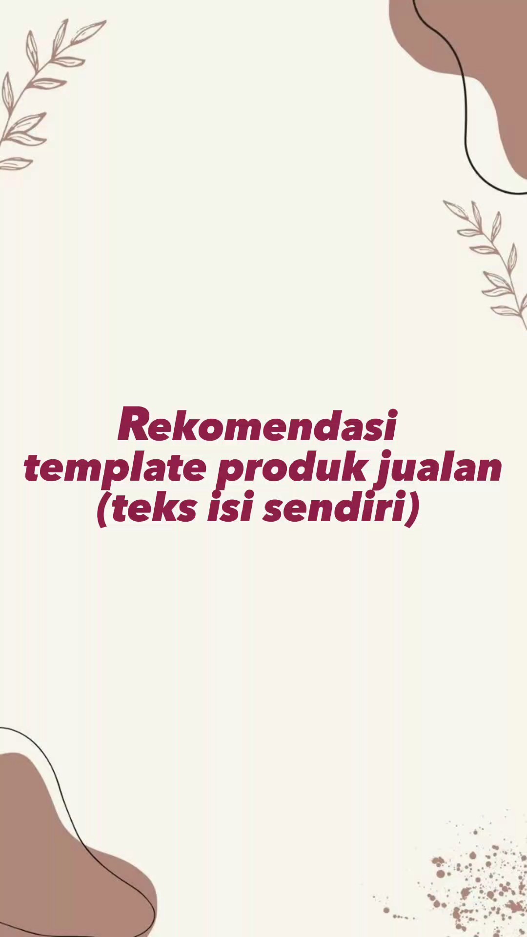 template produk