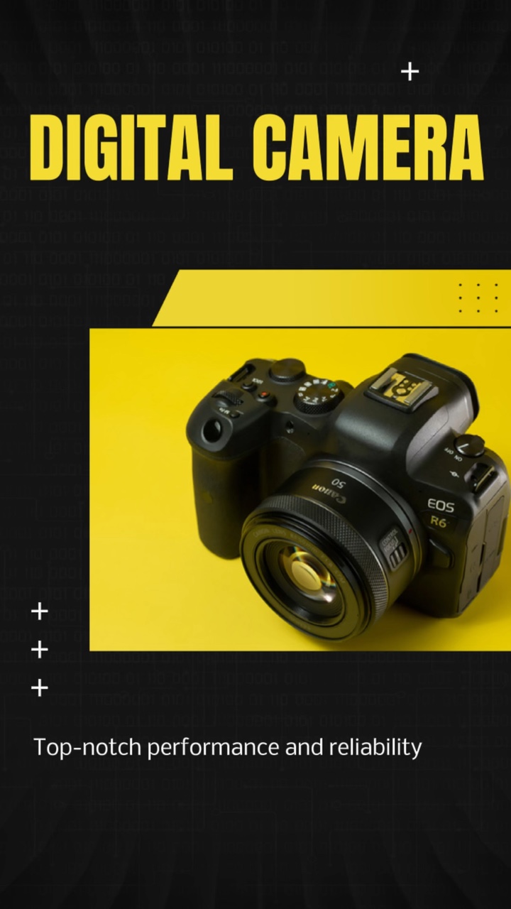 Yellow Black Product Display