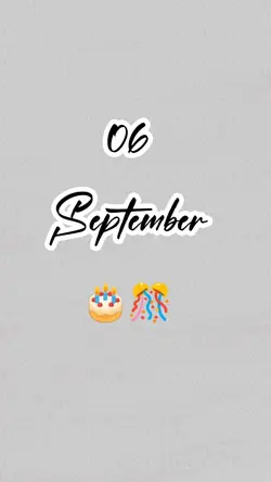 hbd 06 September