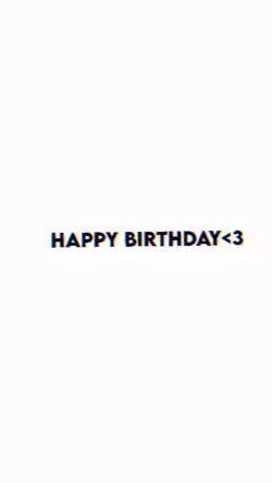 ~ Happy birthday ~
