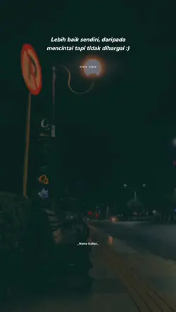 Lebih baik sendiri
