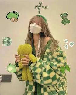 stiker frog cute