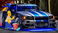 ngelap mobil 