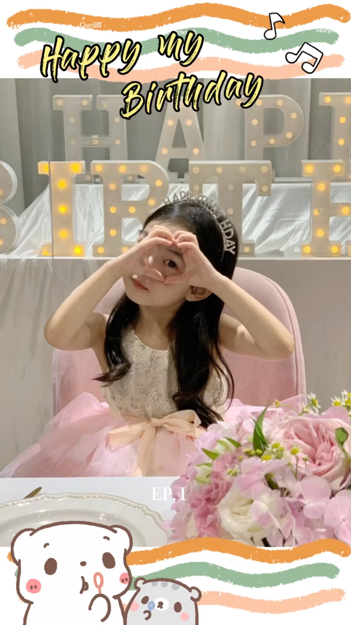 Mẫu sinh nhật cho bé