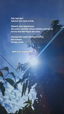 utk Papah disana