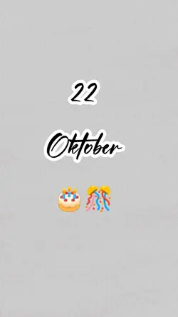 hbd 22 Oktober