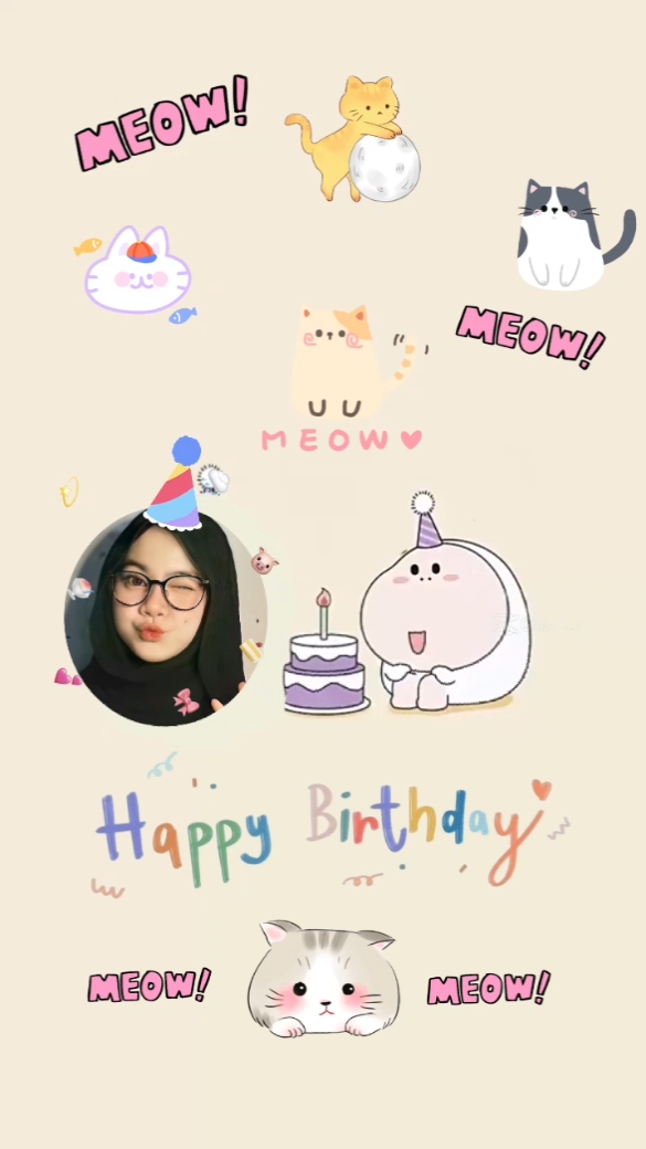 ultah meow meow