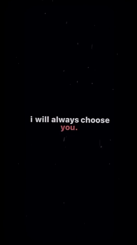i will always choose