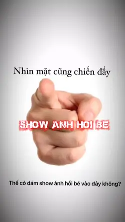 mẫu show ảnh hồi bé 