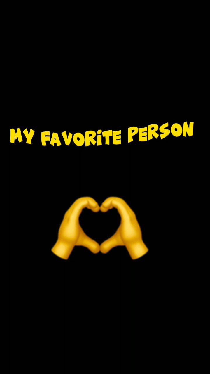 ma personne préférée