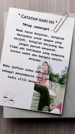 catatan hari ini