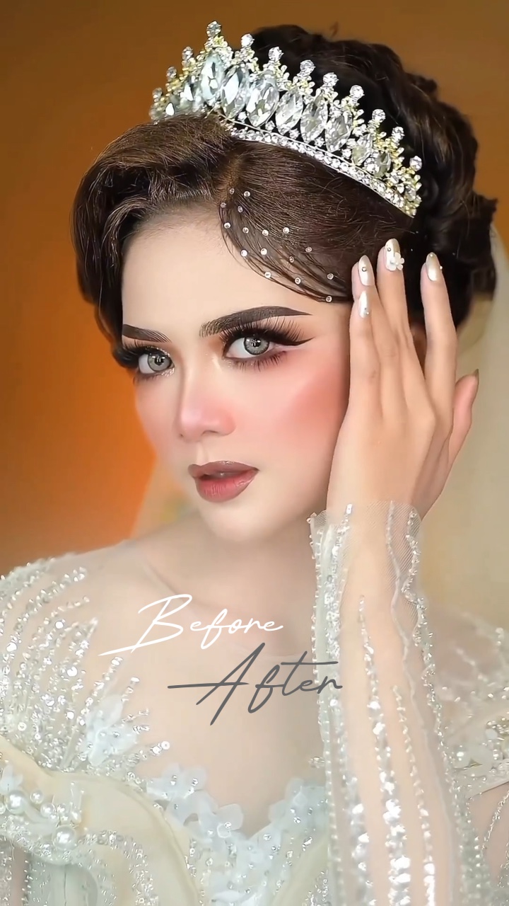 Before after make up
