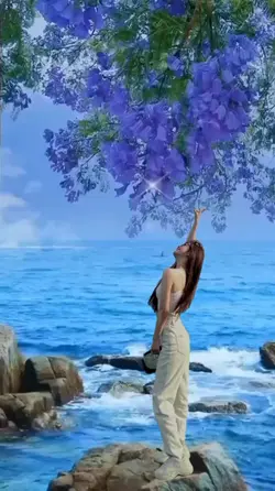 ghép cảnh biển