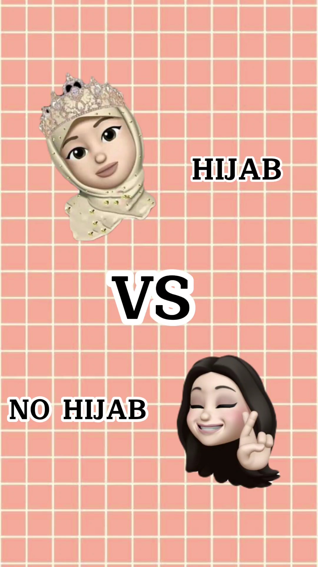 Hijab x No hijab
