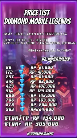 TEMPLATE JUAL DM ML