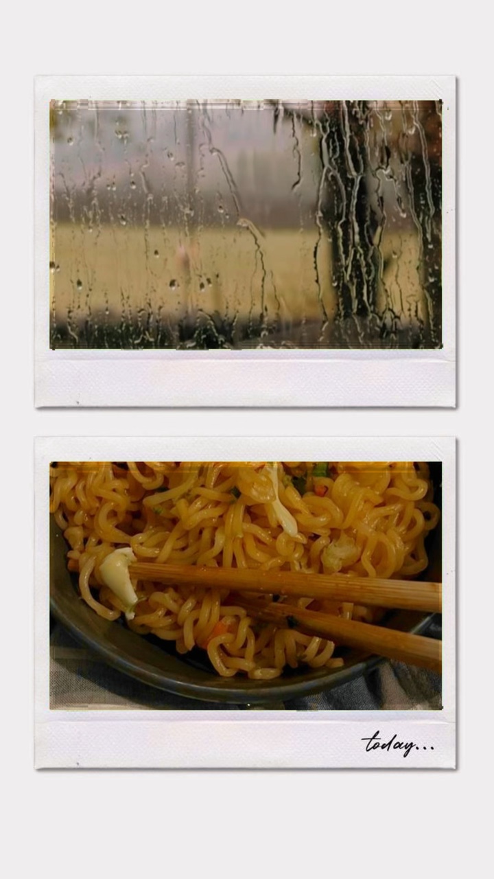 Hujan dan mie