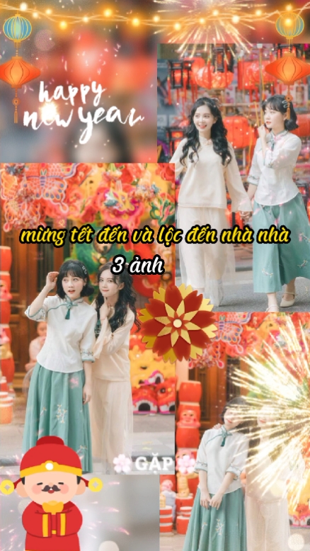 3 ảnh + mng tết đến 