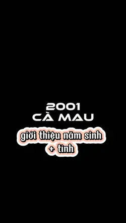 Giới thiệu năm sinh